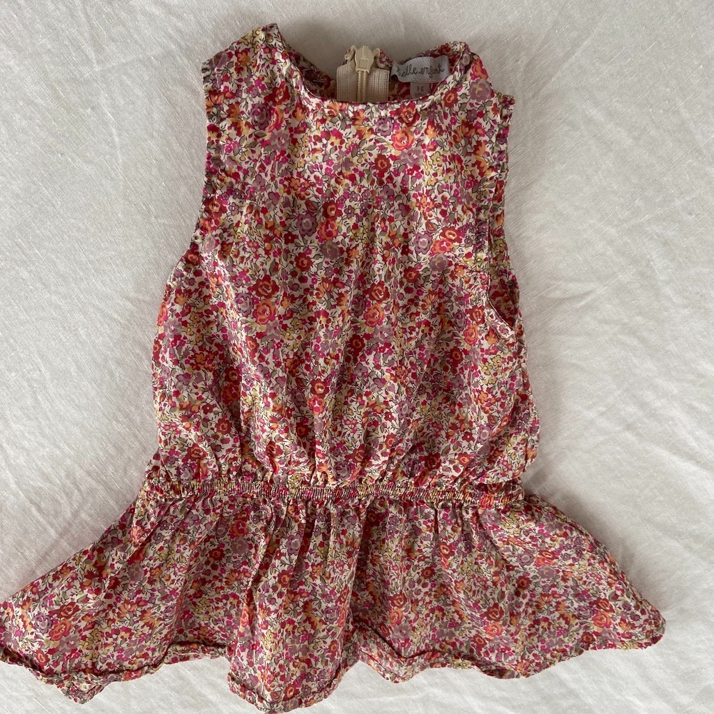 Belle Enfant drop waist floral summer dress 3-6 months